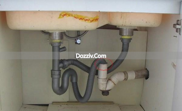 Sink sink sewer clogged method_Kitchen sewer oil clogged_Sink sink installation steps